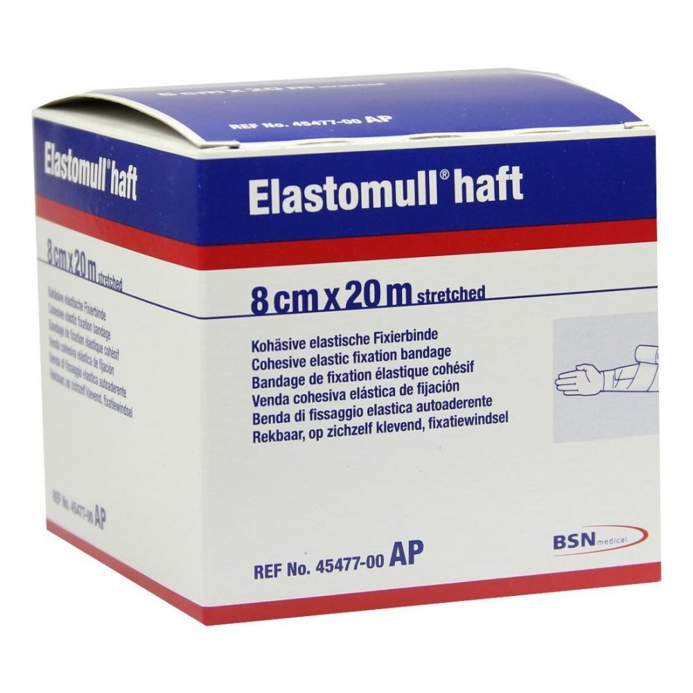 Elastomull Haft 8 Cmx20 M Fixierbinde (1 stk)