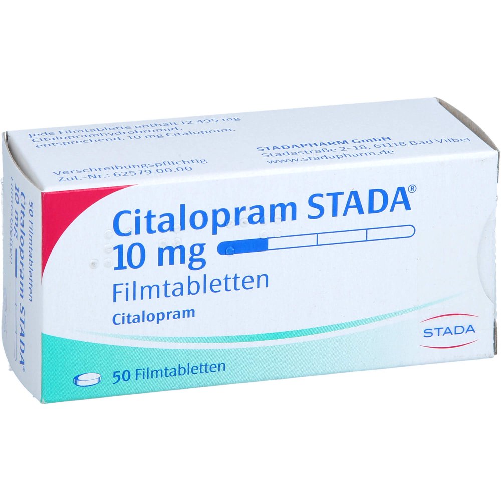 Citalopram Stada 10 Mg Filmtabletten (50 stk)