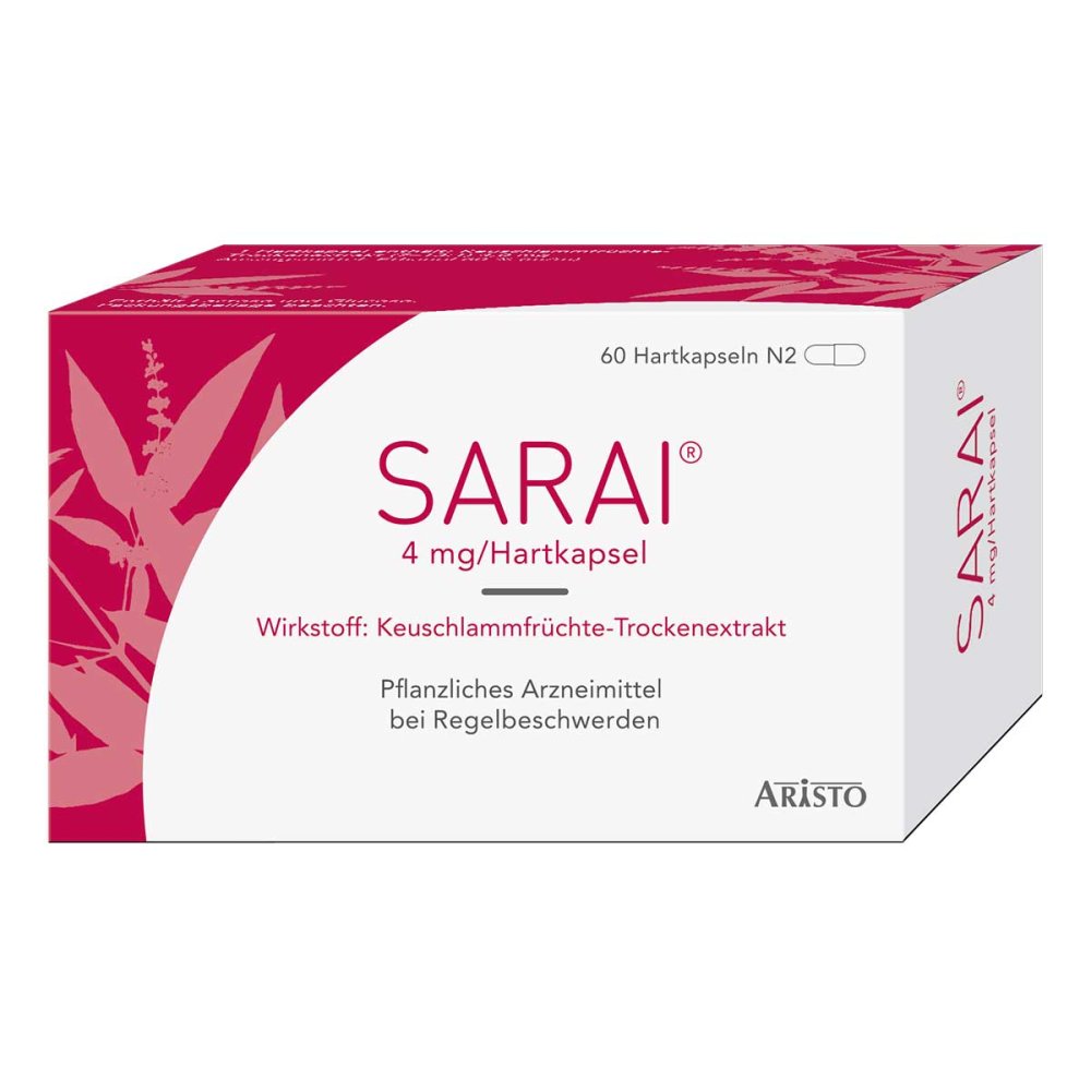 Das Produktfoto zeigt Sarai Hartkapseln (60 stk) PZN 02515843