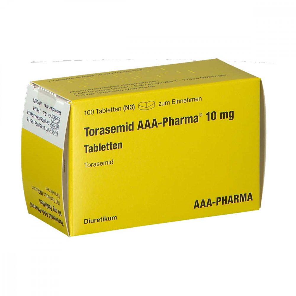 Torasemid Aaa-Pharma 10 Mg Tabletten (100 stk)
