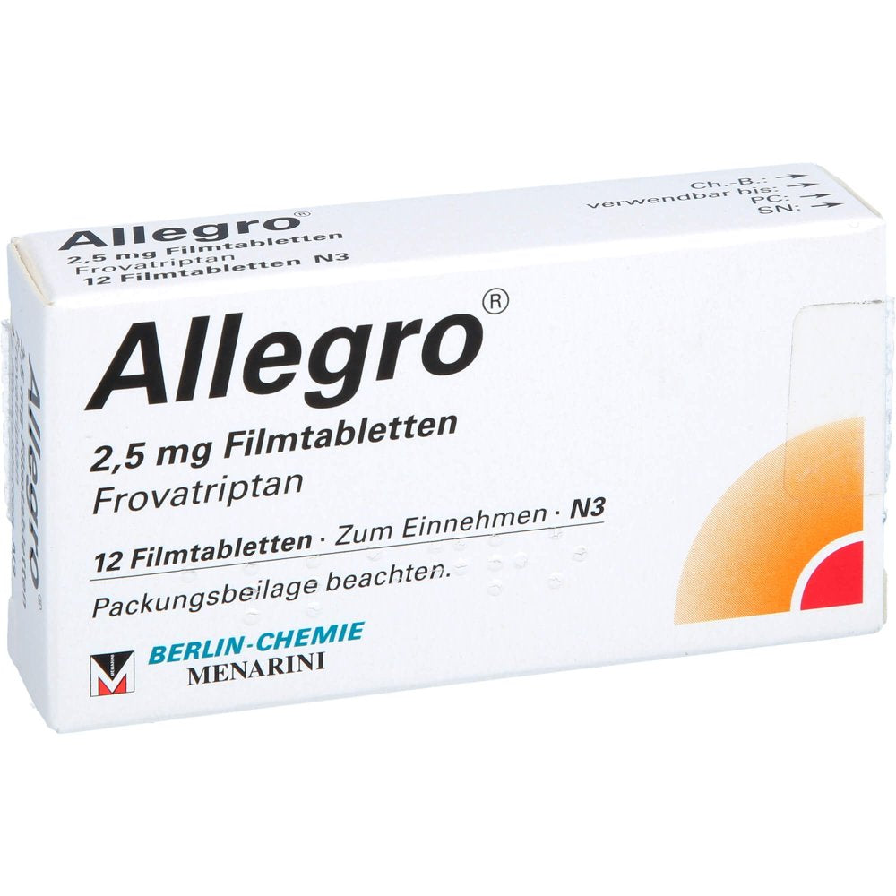 Das Produktfoto zeigt Allegro Filmtabletten (12 stk) PZN 02645907