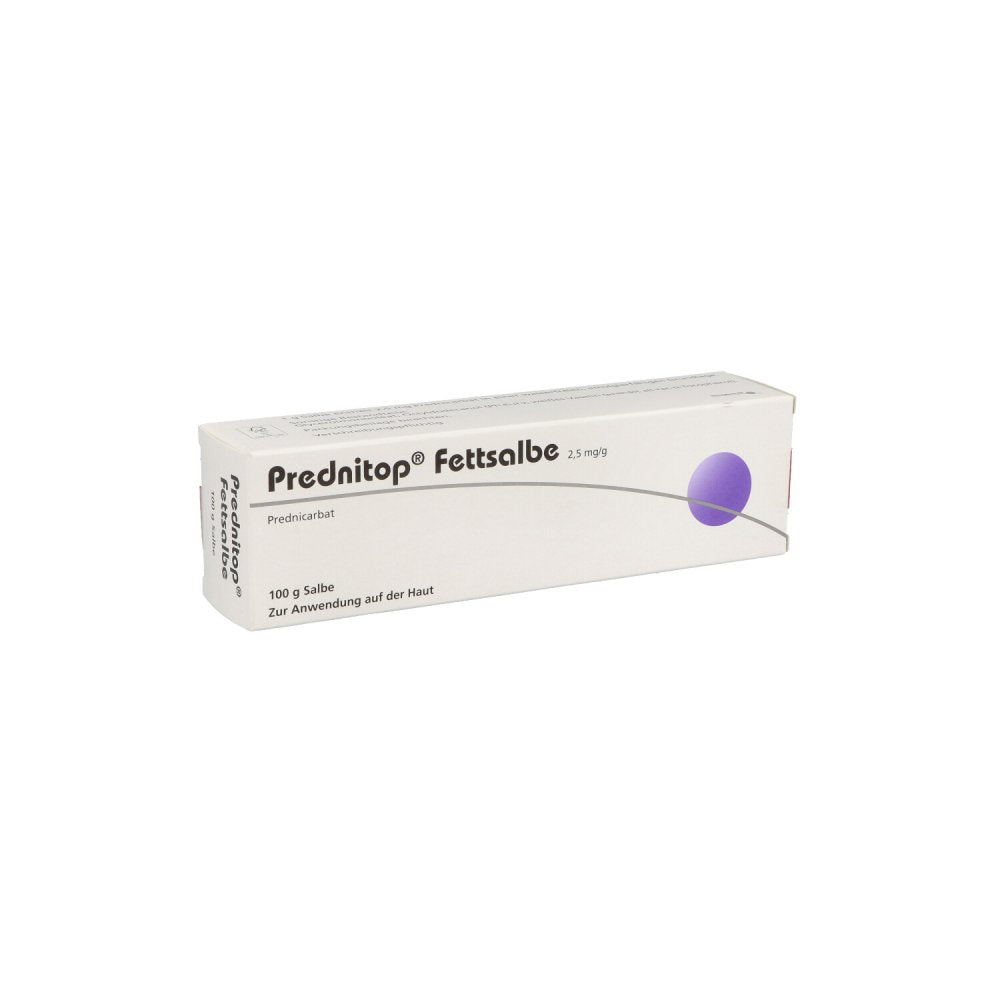 Das Produktfoto zeigt Prednitop Fettsalbe (100 g) PZN 02686906