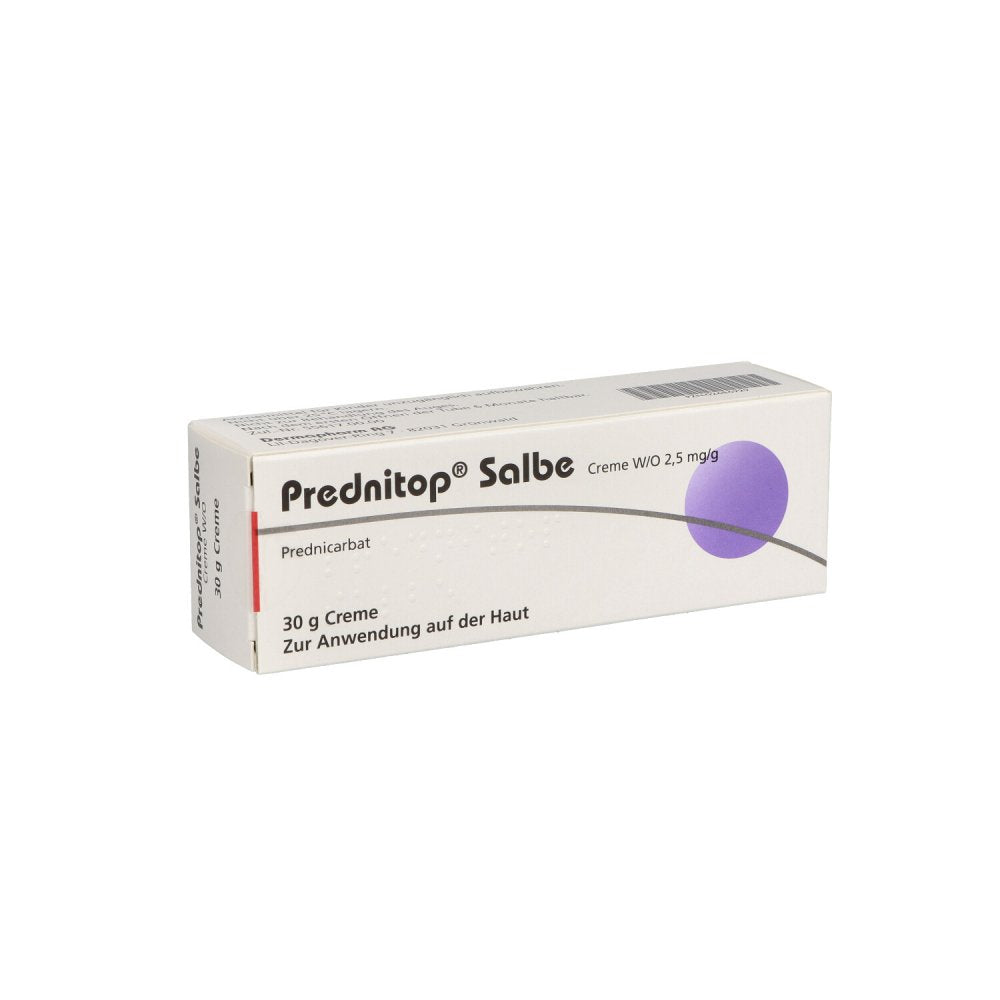 Das Produktfoto zeigt Prednitop Salbe (30 g) PZN 02686929