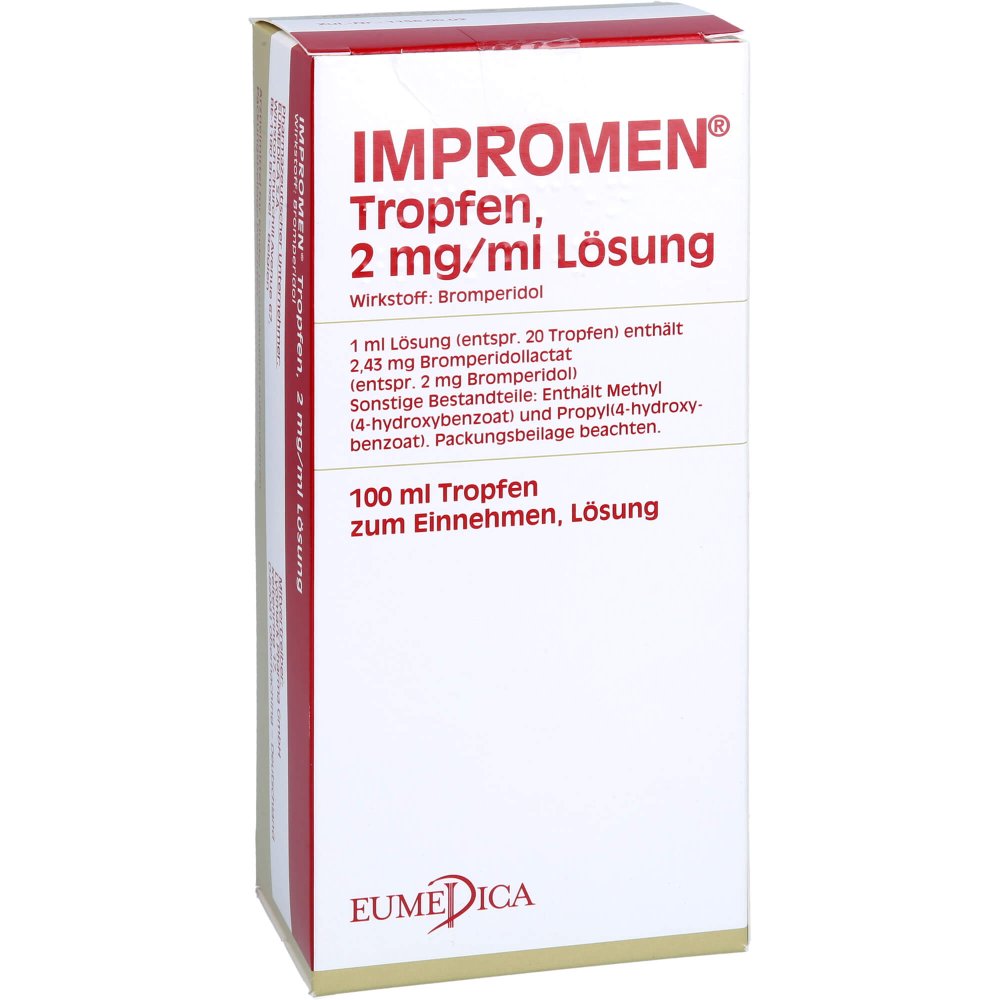 Das Produktfoto zeigt Impromen Tropfen 2mg/Ml Lösung (100 ml) PZN 02697293