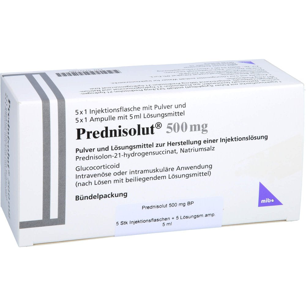 Prednisolut 500 Mg Plv.U.Lsm.Z.H.E.Injektionslsg. (5 stk)