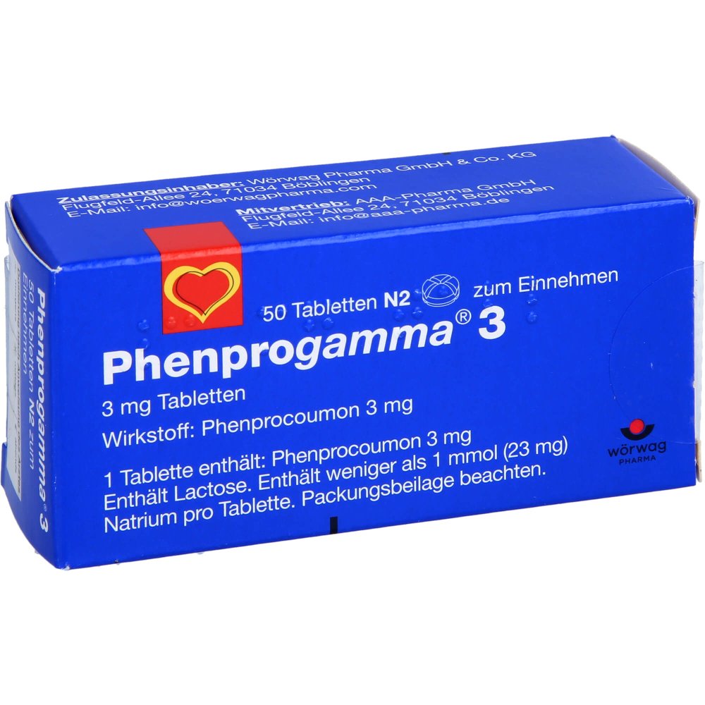 Das Produktfoto zeigt Phenprogamma 3 Tabletten (50 stk) PZN 02704900