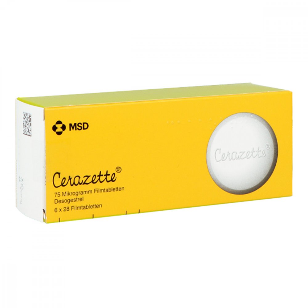 Cerazette 75 Mikrogramm Filmtabletten (6X28 stk)