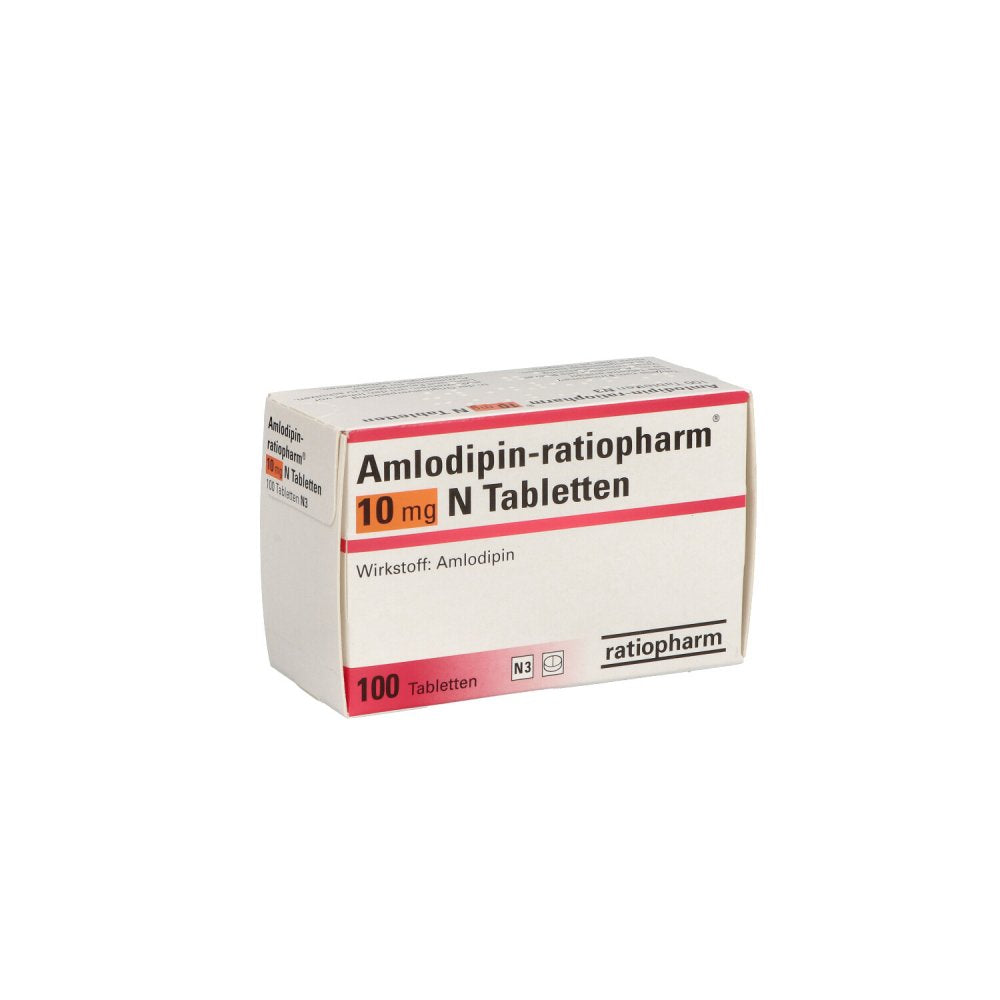 Das Produktfoto zeigt Amlodipin-Ratiopharm 10 Mg N Tabletten (100 stk) PZN 02716613