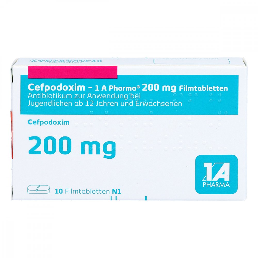 Cefpodoxim-1a Pharma 200 Mg Filmtabletten (10 stk)