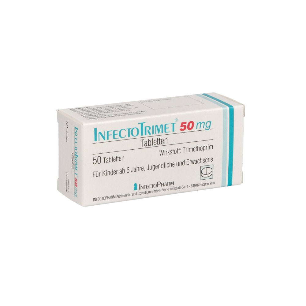 Das Produktfoto zeigt Infectotrimet 50 Mg Tabletten (50 stk) PZN 02736024