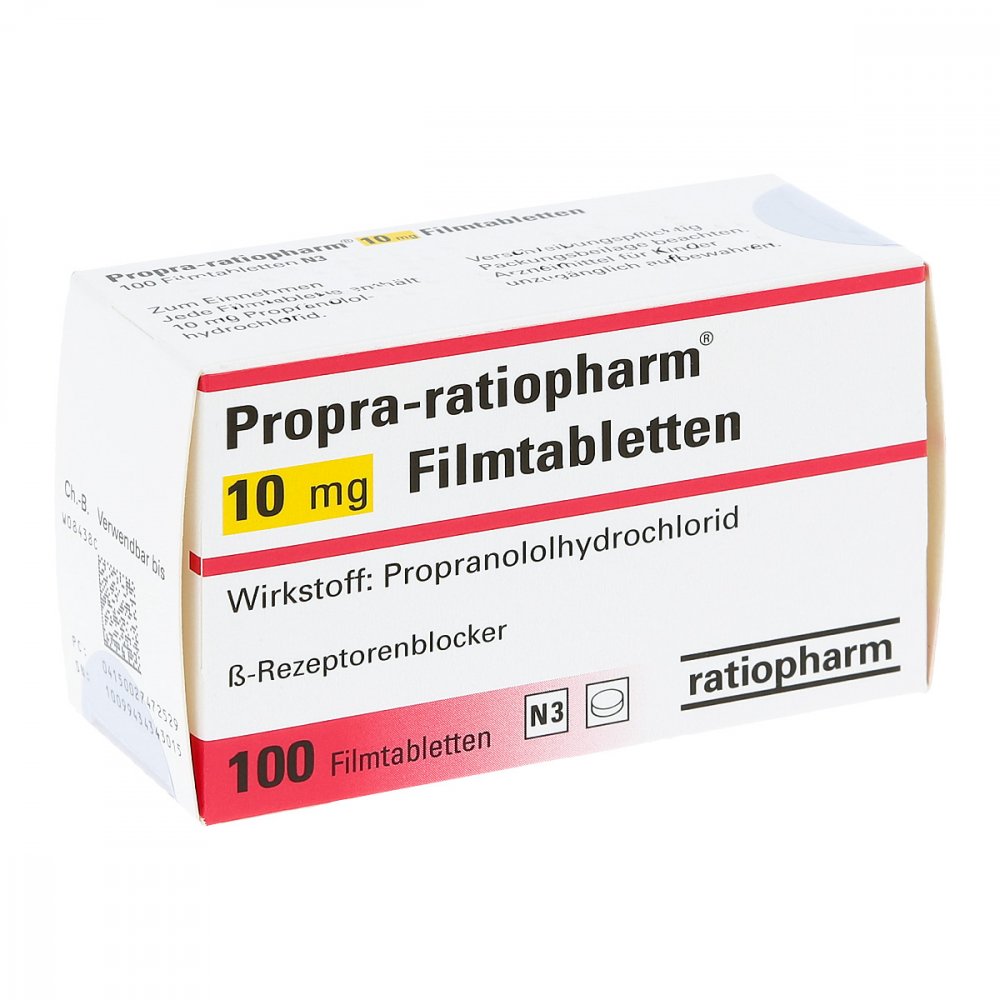 Propra-Ratiopharm 10 Mg Filmtabletten (100 stk)