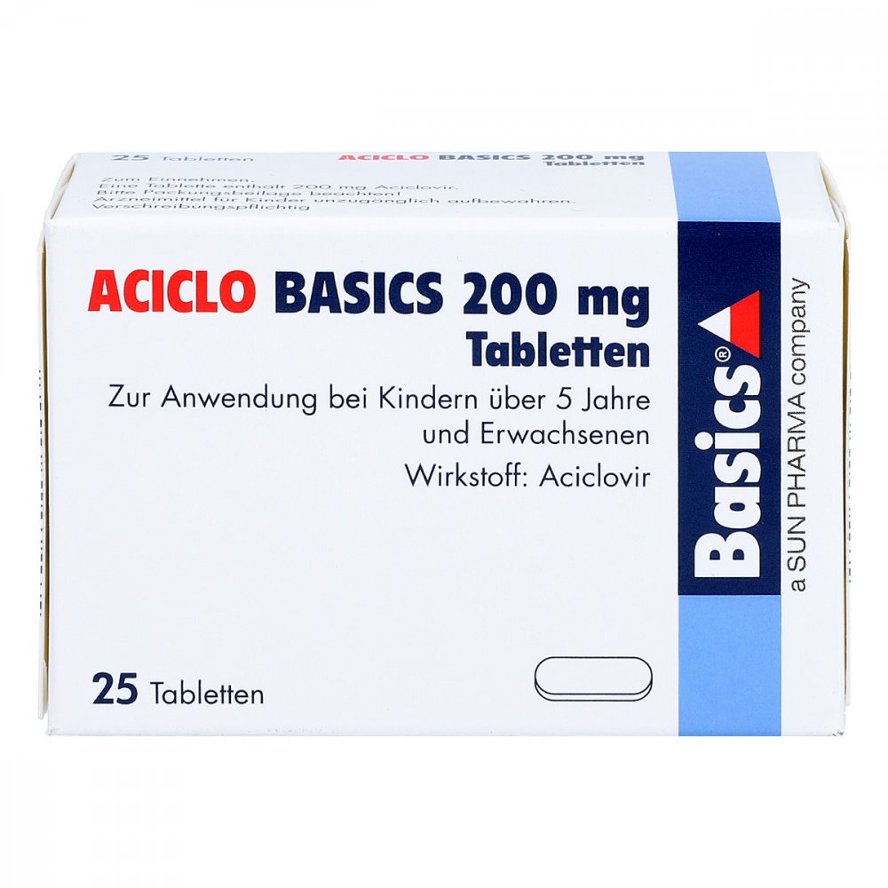 Aciclo Basics 200 Mg Tabletten (25 stk)