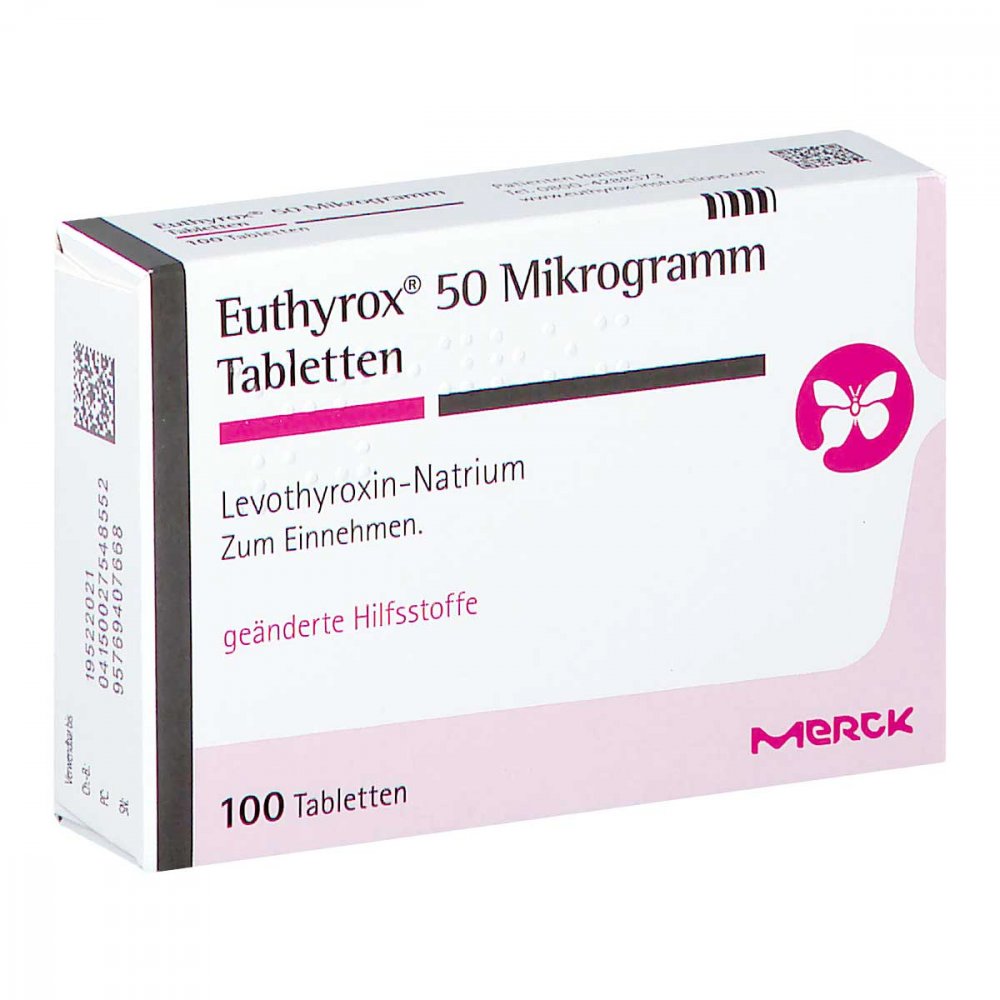 Euthyrox 50 Mikrogramm Tabletten (100 stk)