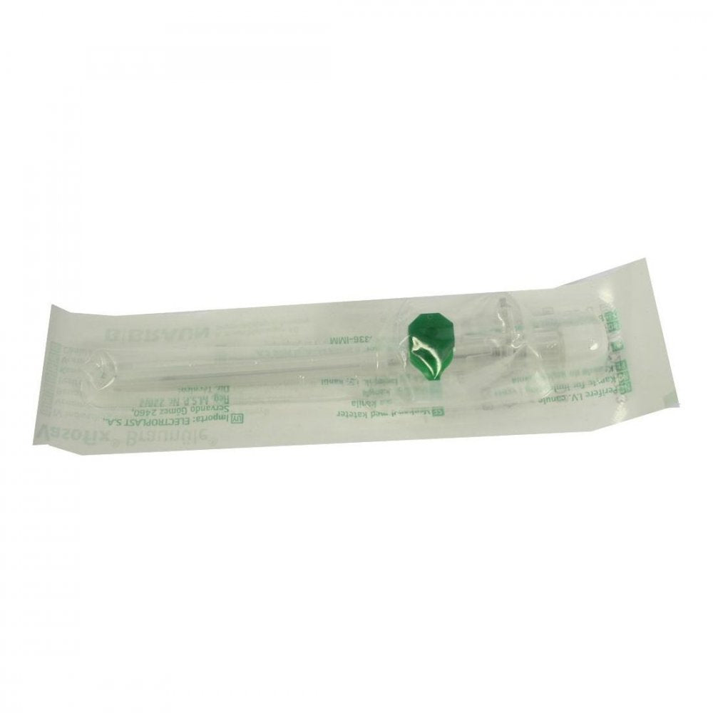 Das Produktfoto zeigt Vasofix Braunüle 18 G 45 Mm Grün (1 stk) PZN 02758824