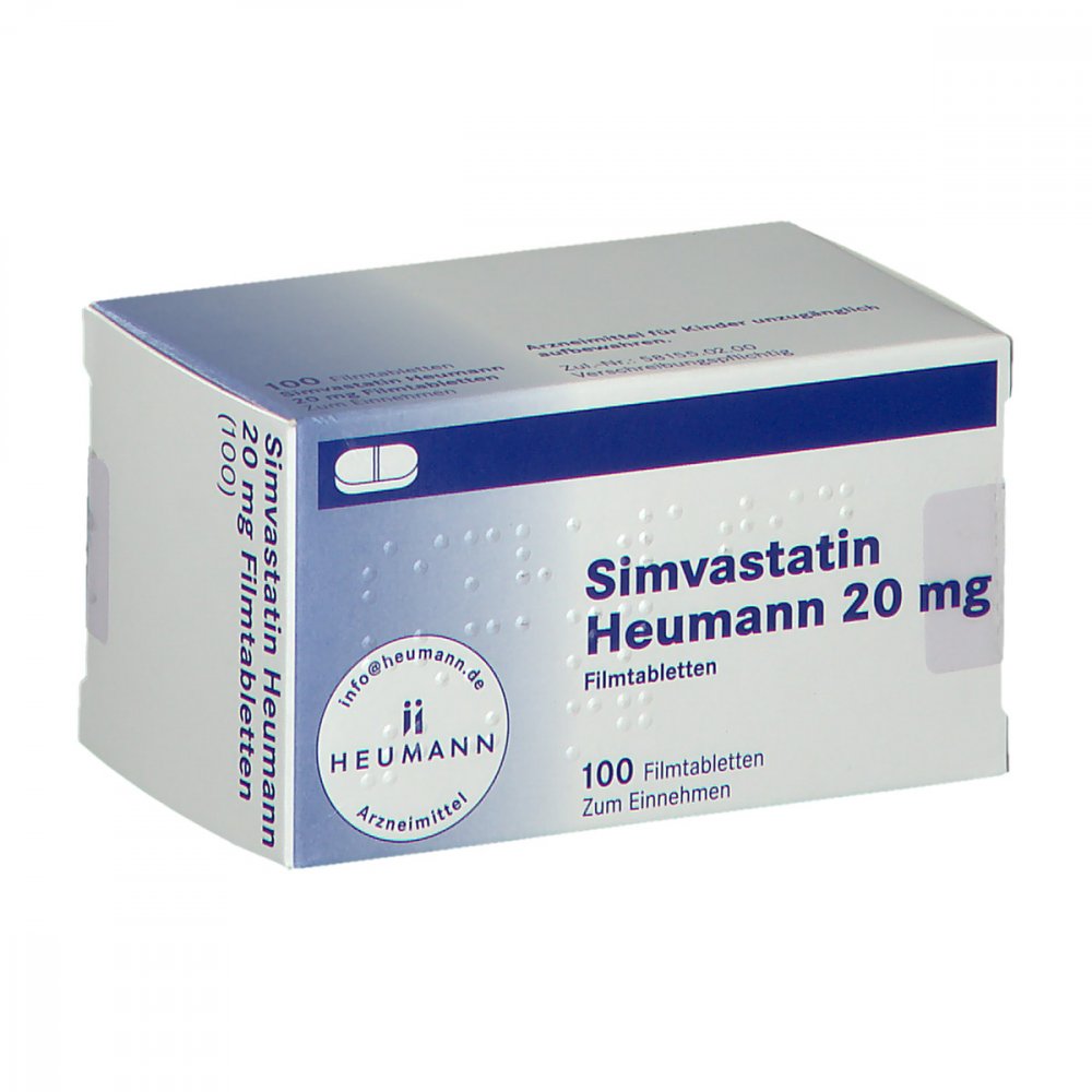Simvastatin Heumann 20 Mg Filmtabletten (100 stk)