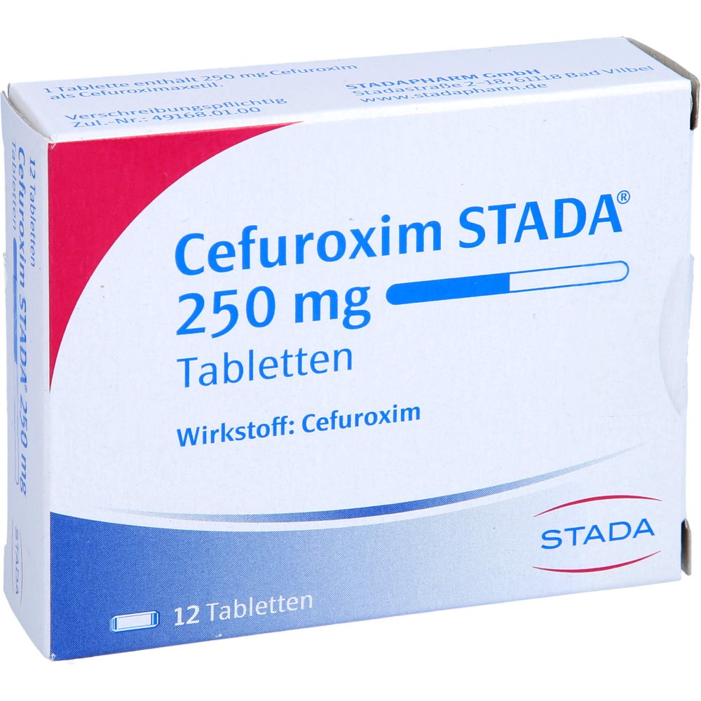 Cefuroxim Stada 250 Mg Tabletten (12 stk)