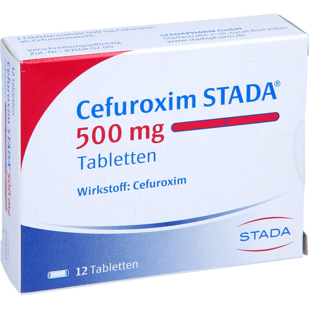 Cefuroxim Stada 500 Mg Tabletten (12 stk)