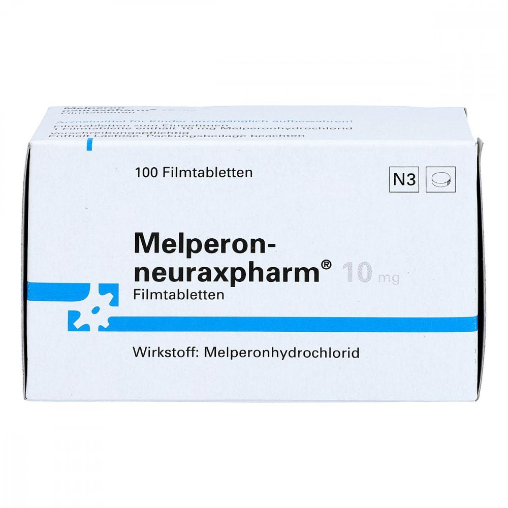 Das Produktfoto zeigt Melperon-Neuraxpharm 10 Mg Filmtabletten (100 stk) PZN 02841910
