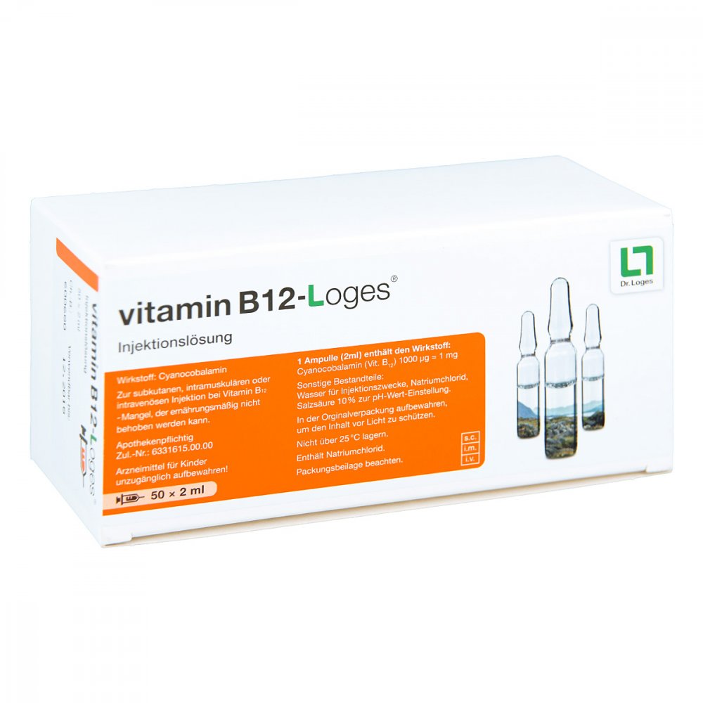 Vitamin B12-Loges Injektionslösung Amp. (50X2 ml)
