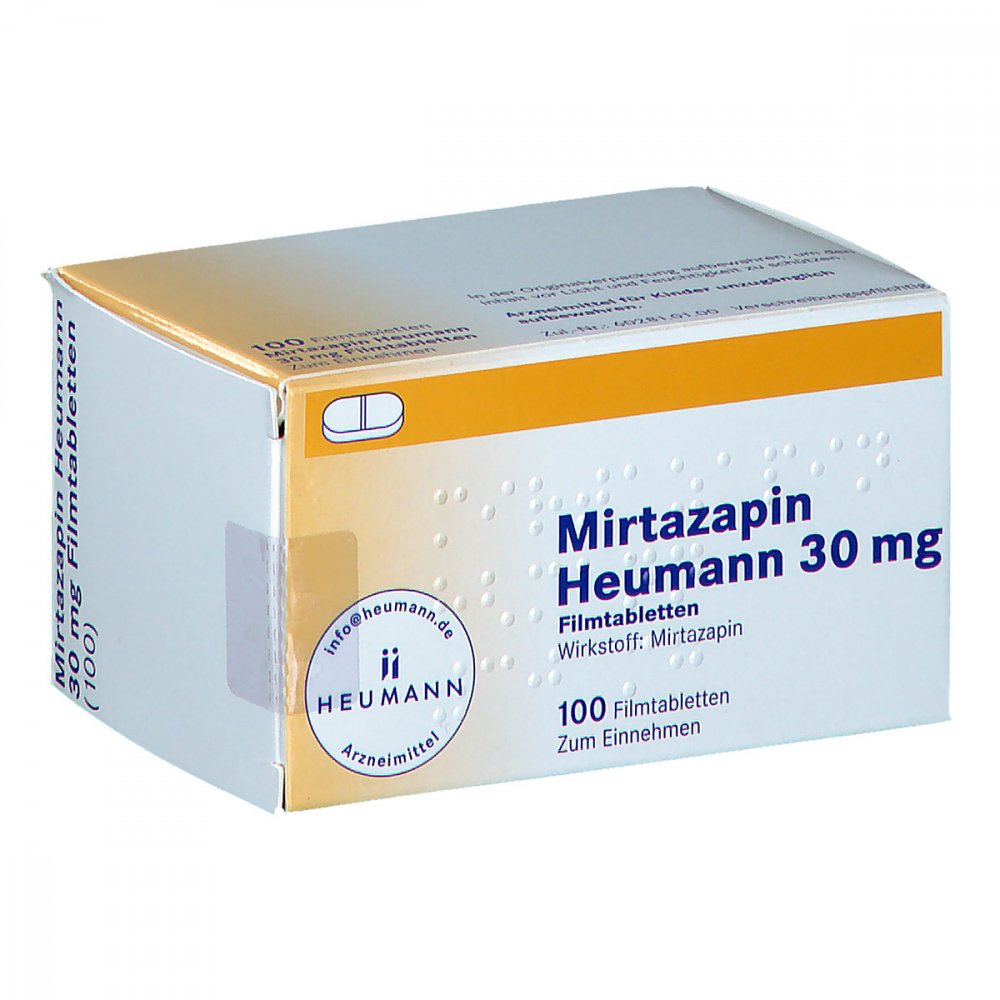 Mirtazapin Heumann 30 Mg Filmtabletten (100 stk)