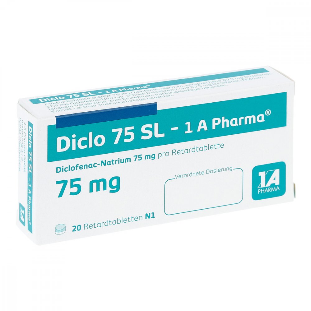 Diclo 75 Sl-1a Pharma Retardtabletten (20 stk)
