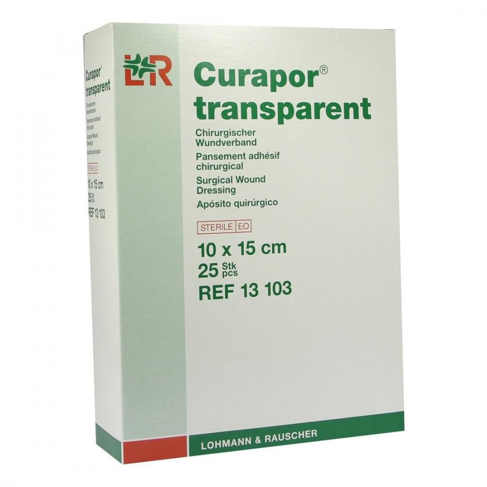 Curapor Wundverband Steril Transparent 10x15 Cm (25 stk)