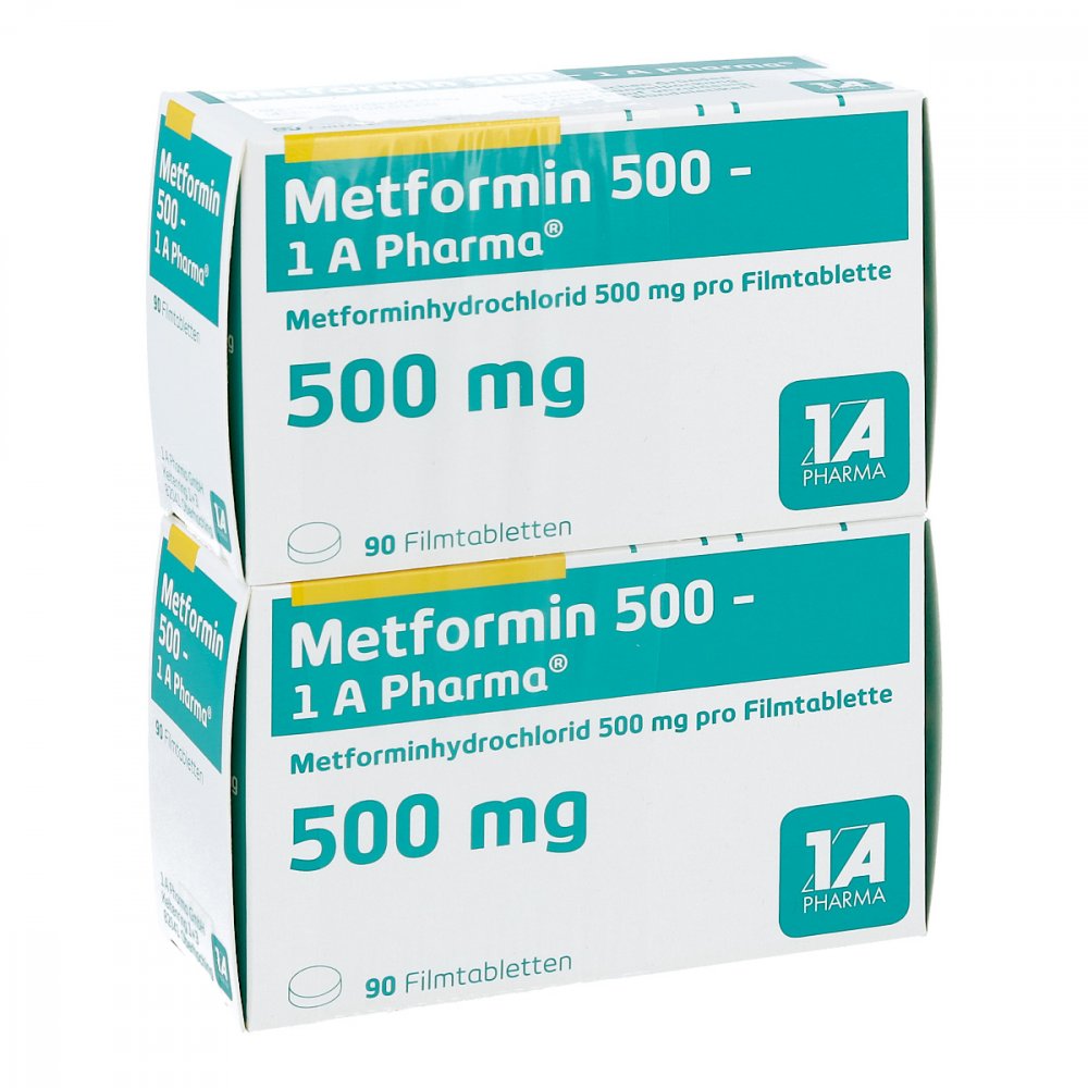 Metformin 500-1a Pharma Filmtabletten (180 stk)