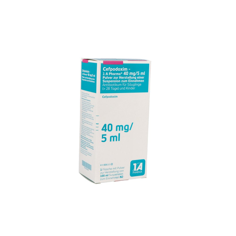 Cefpodoxim-1a Pharma 40mg/5ml Plv.Z.Susp.-Herst. (100 ml)