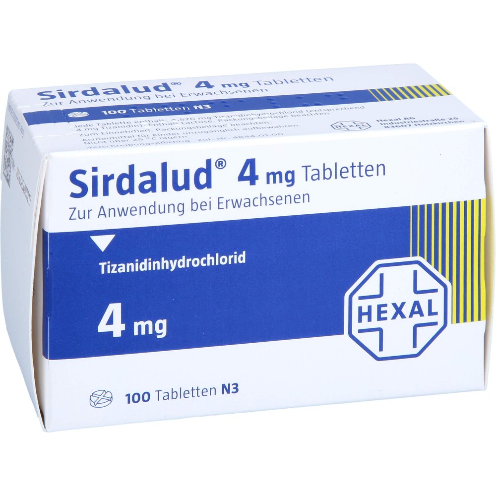 Sirdalud 4 Mg Tabletten (100 stk)