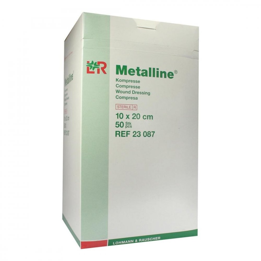 Metalline Kompressen 10x20 Cm Steril (50 stk)