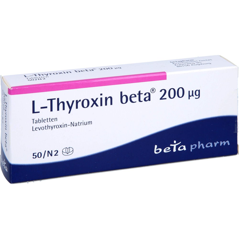 L-Thyroxin Beta 200 Μg Tabletten (50 stk)