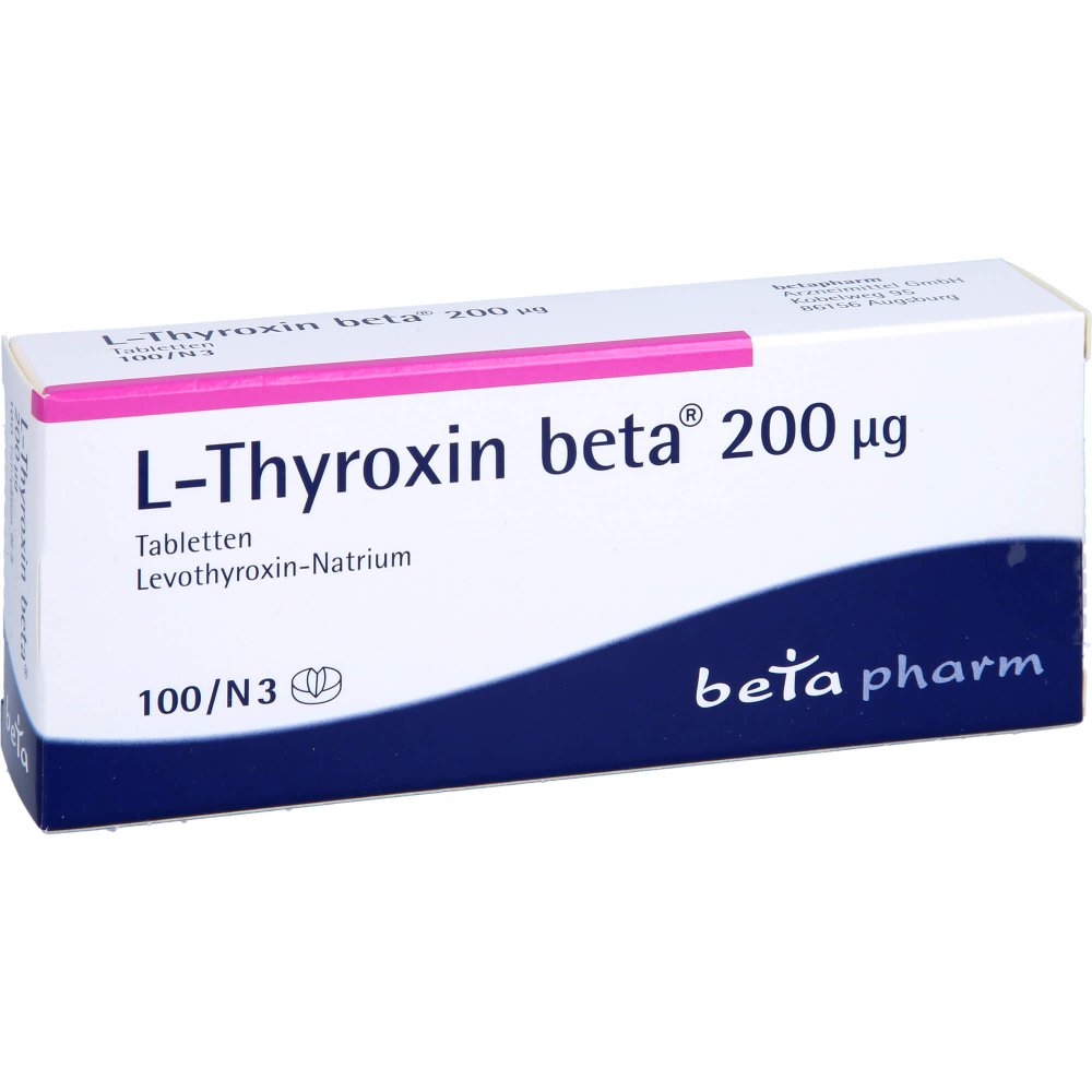L-Thyroxin Beta 200 Μg Tabletten (100 stk)