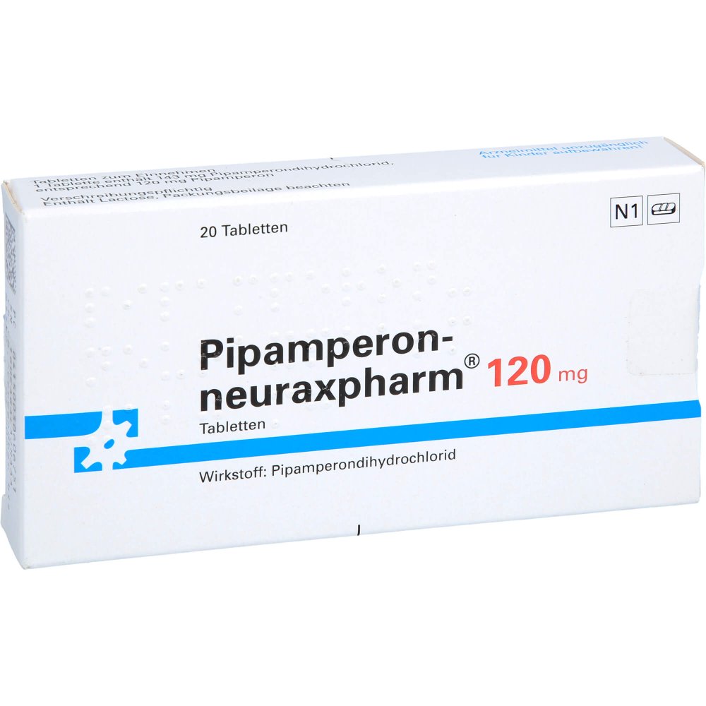 Das Produktfoto zeigt Pipamperon-Neuraxpharm 120 Mg Tabletten (20 stk) PZN 03060675