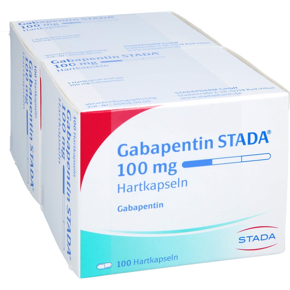 Das Produktfoto zeigt Gabapentin Stada 100 Mg Hartkapseln (200 stk) PZN 03074714
