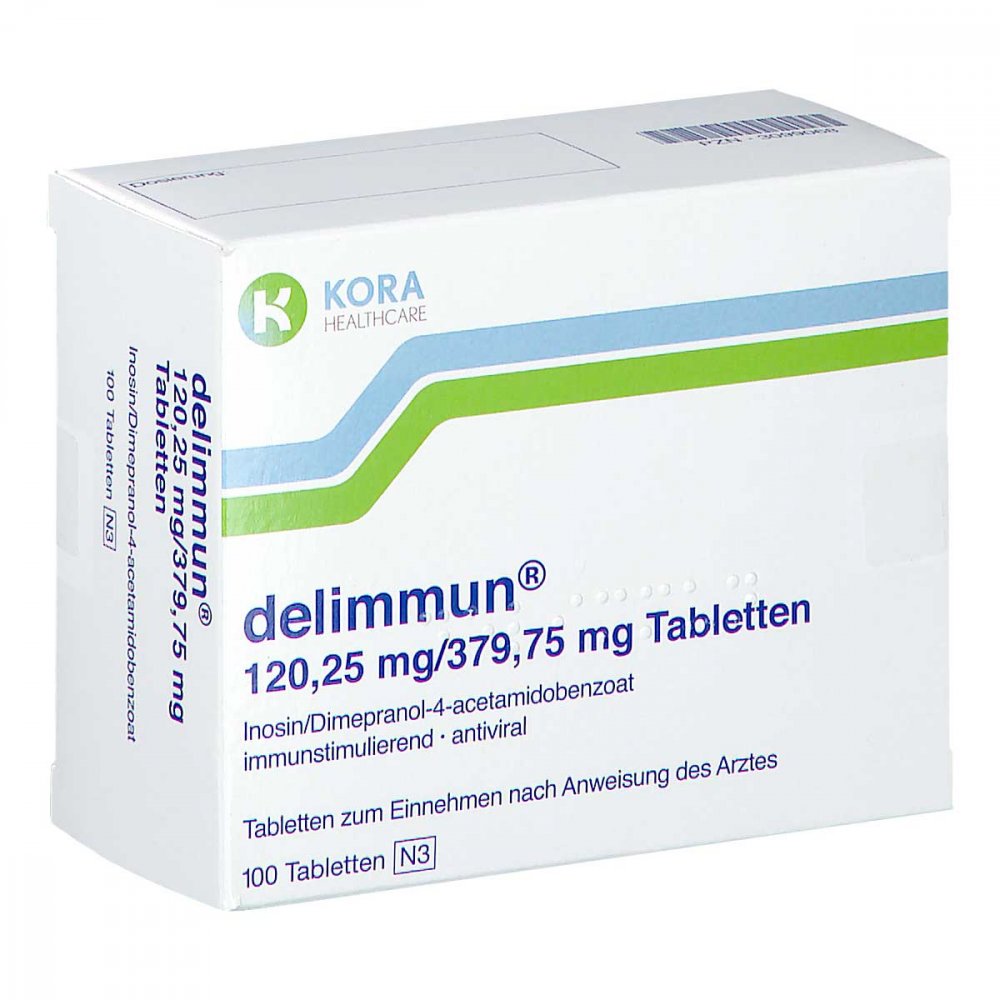 Das Produktfoto zeigt Delimmun Tabletten (100 stk) PZN 03099068