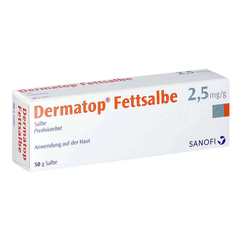 Das Produktfoto zeigt Dermatop Fettsalbe (50 g) PZN 03113012