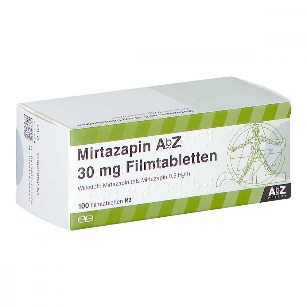Mirtazapin Abz 30 Mg Filmtabletten (100 stk)
