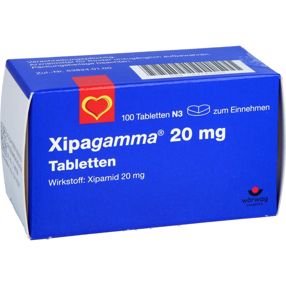 Das Produktfoto zeigt Xipagamma 20 Mg Tabletten (100 stk) PZN 03125601