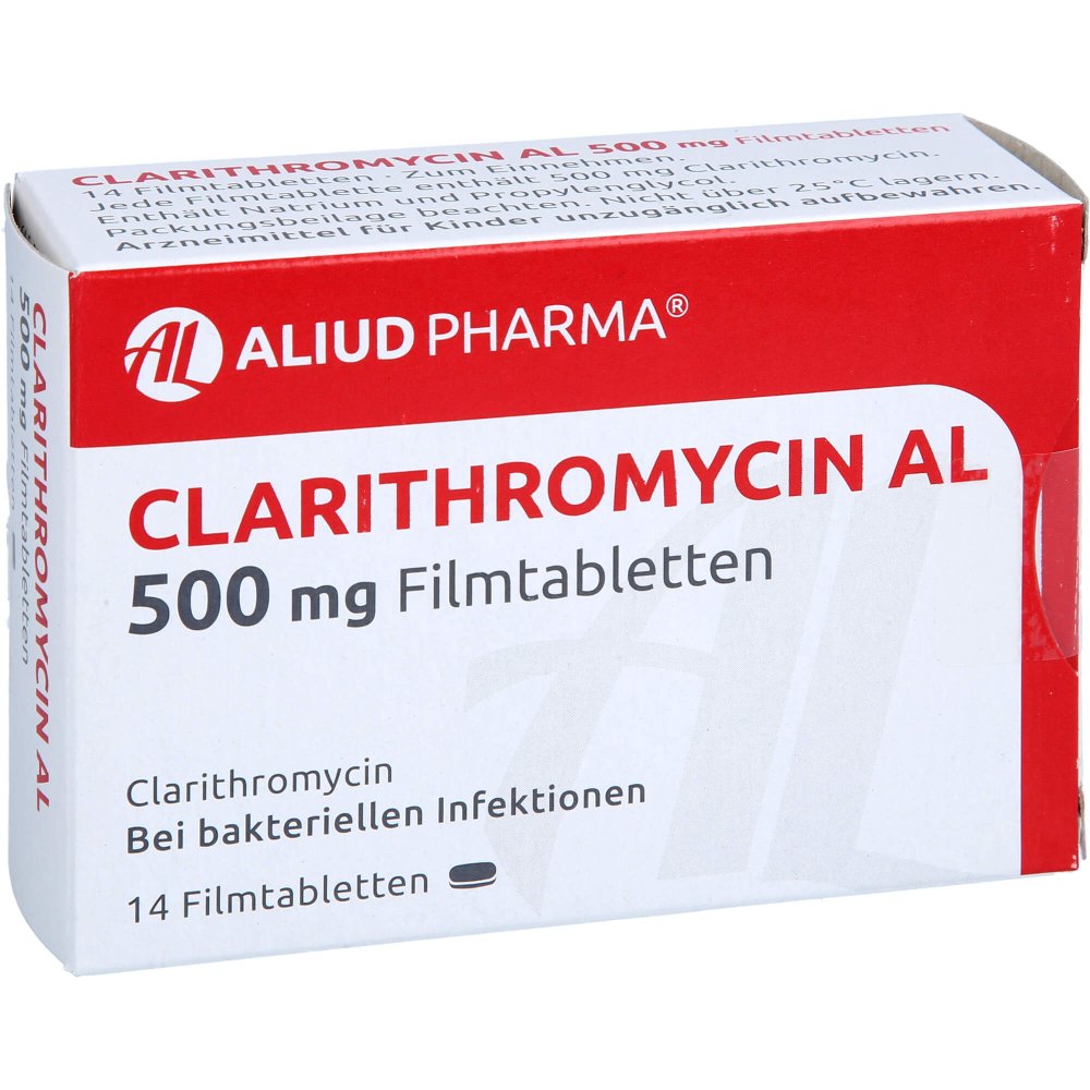 Clarithromycin Al 500 Mg Filmtabletten (14 stk)