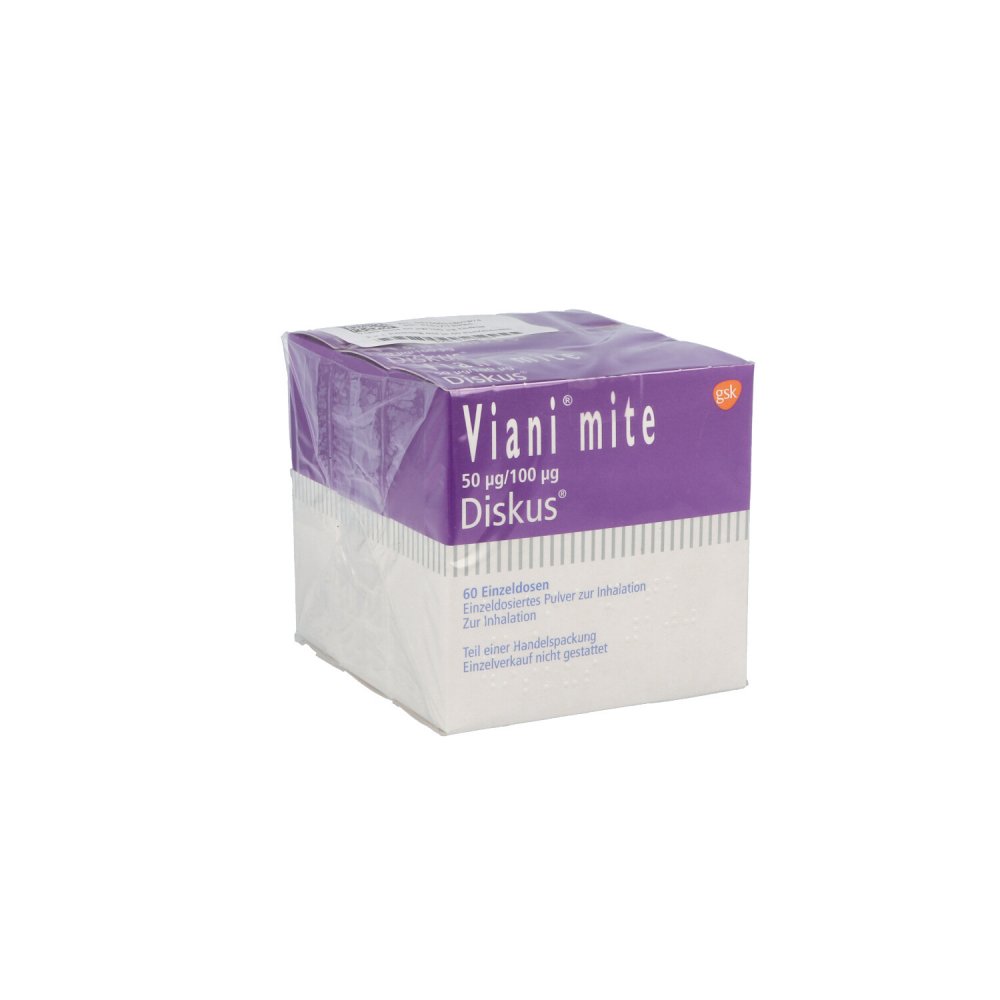 Viani Mite 50 Μg/100 Μg Diskus Einzeldos.Inh.-Plv. (3X60 stk)