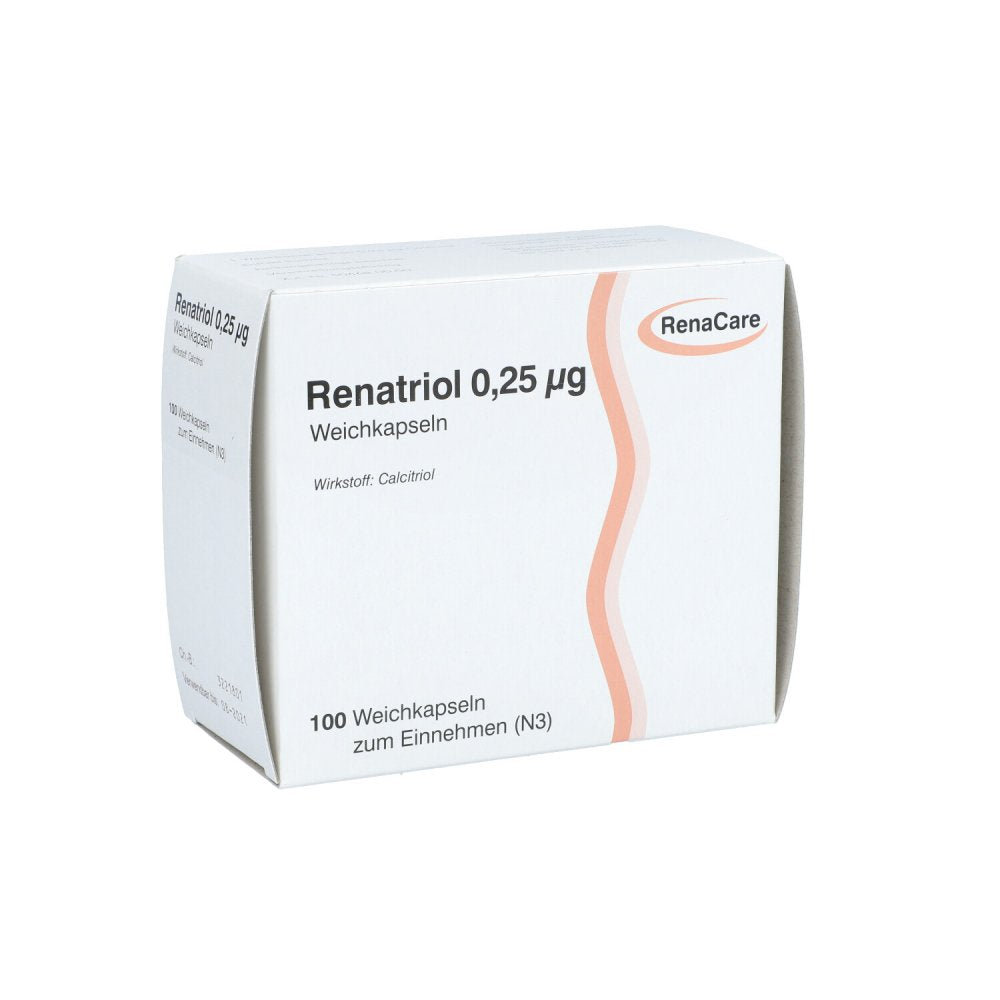 Das Produktfoto zeigt Renatriol 0,25 Μg Weichkapseln (100 stk) PZN 03222209
