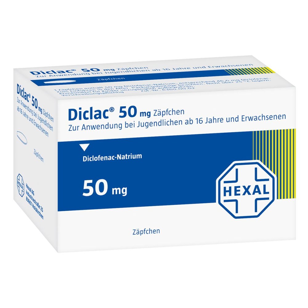 Diclac 50 Mg Zäpfchen (50 stk)