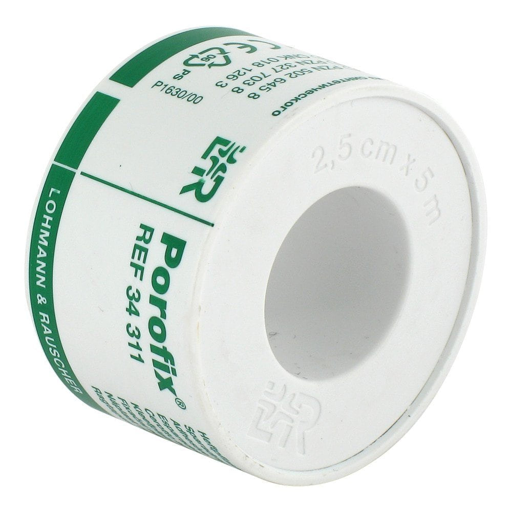 Das Produktfoto zeigt Porofix Heftpflaster 2,5 Cmx5 M (1 stk) PZN 03277038