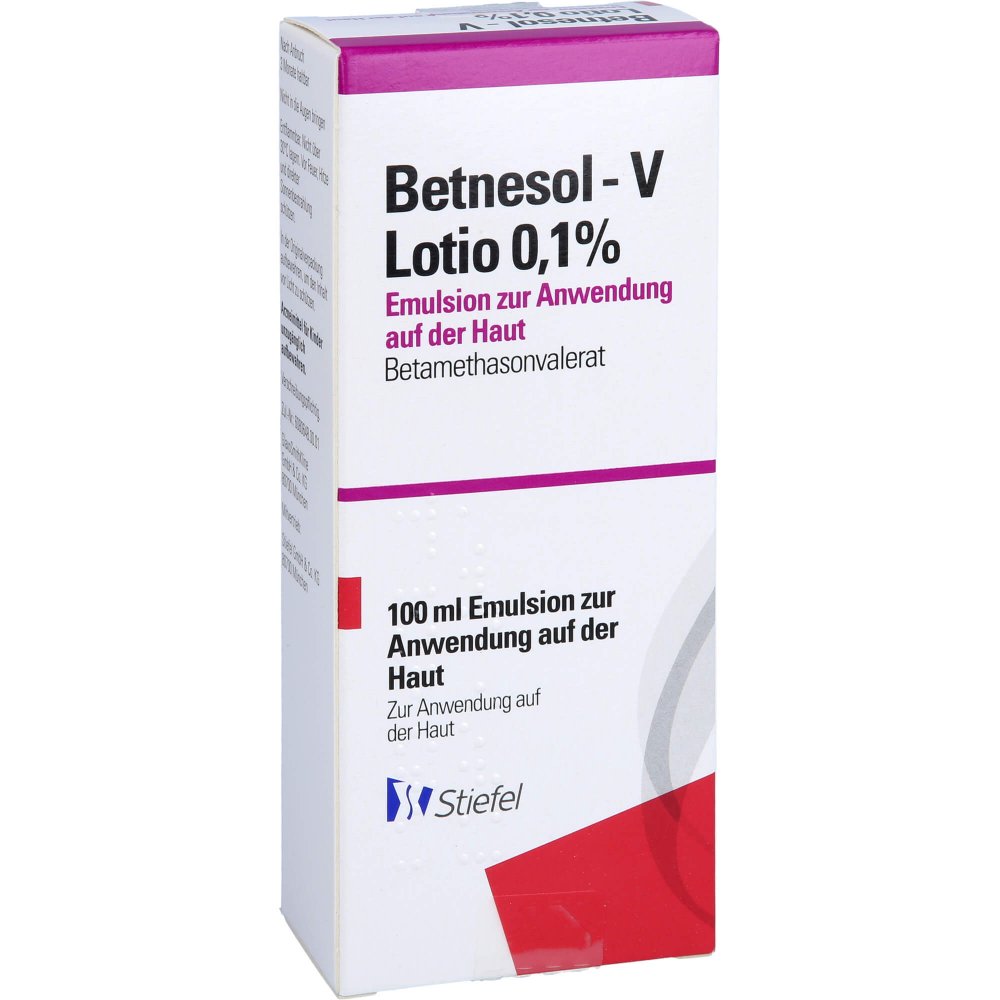 Das Produktfoto zeigt Betnesol-V Lotio 0,1% (100 ml) PZN 03280572