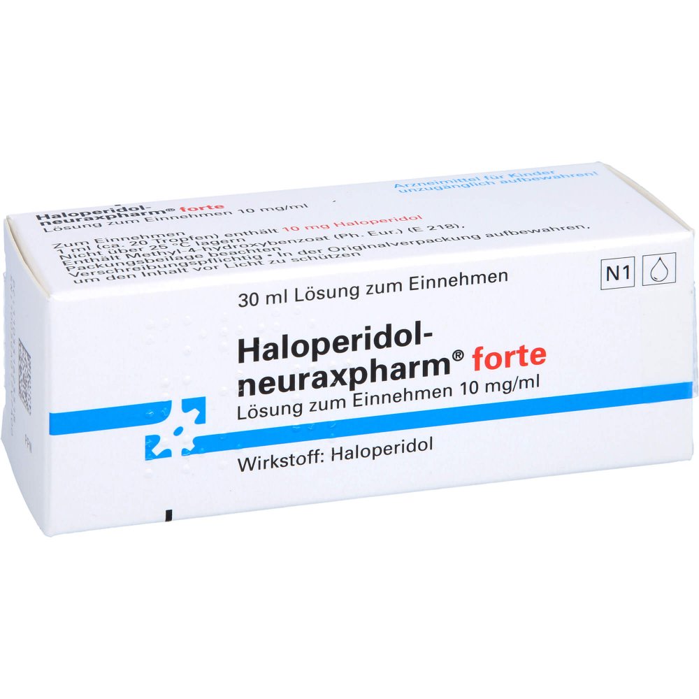 Das Produktfoto zeigt Haloperidol-Neuraxp. Forte Lösung Zum Einnehmen (30 ml) PZN 03316235