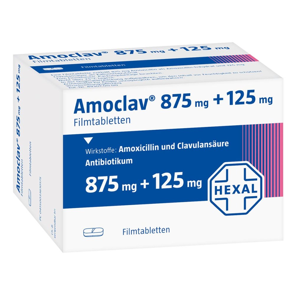 Amoclav 875 Mg+125 Mg Filmtabletten (20 stk)