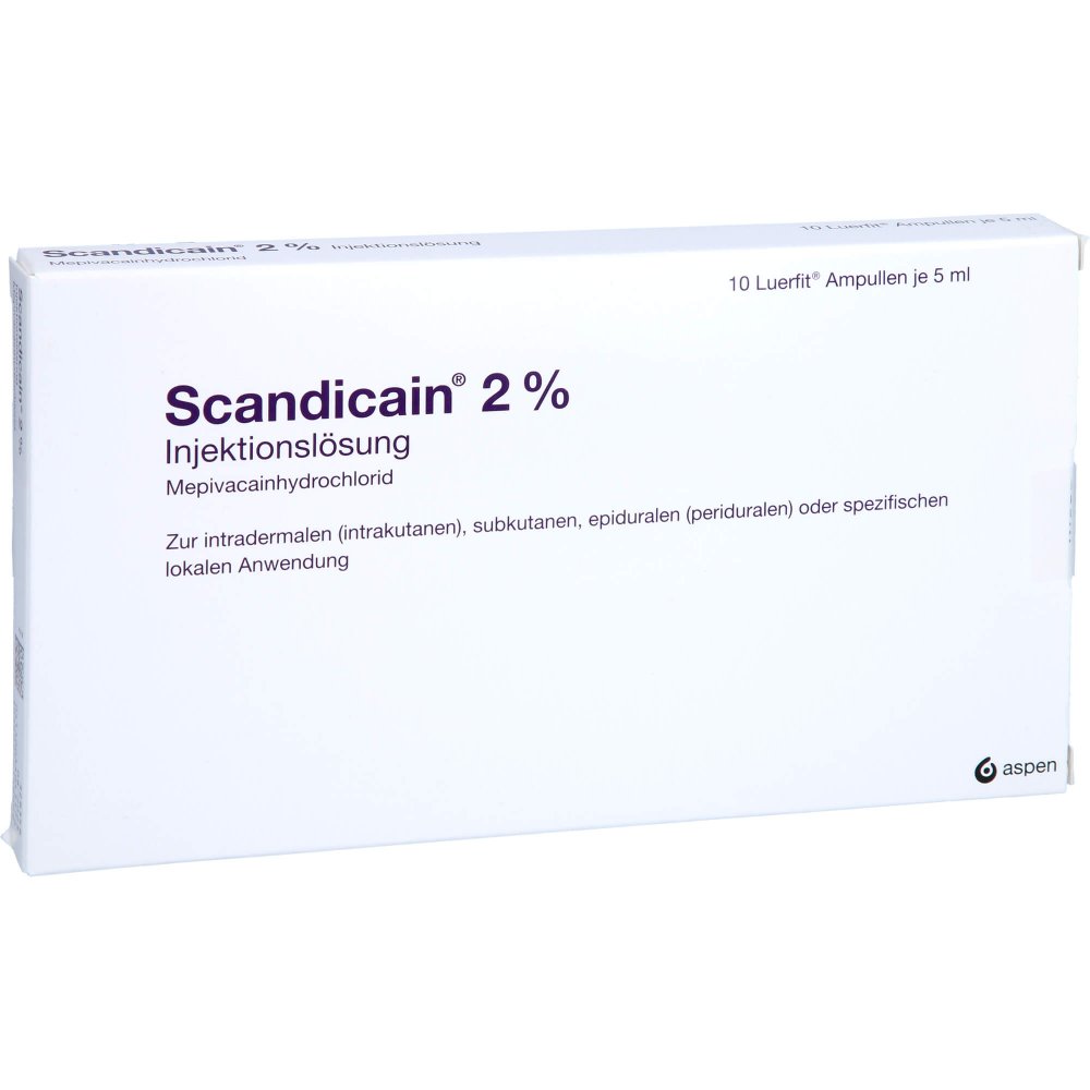 Scandicain 2% Luerfit Ampullen Injektionslösung (10X5 ml)