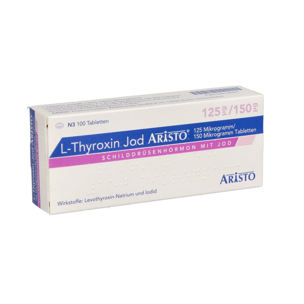 L-Thyroxin Jod Aristo 125 Μg/150 Μg Tabletten (100 stk)