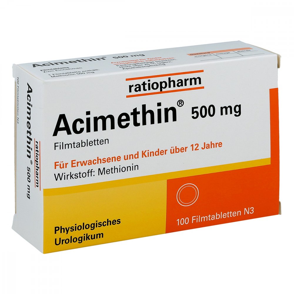 Das Produktfoto zeigt Acimethin Filmtabletten (100 stk) PZN 03451269