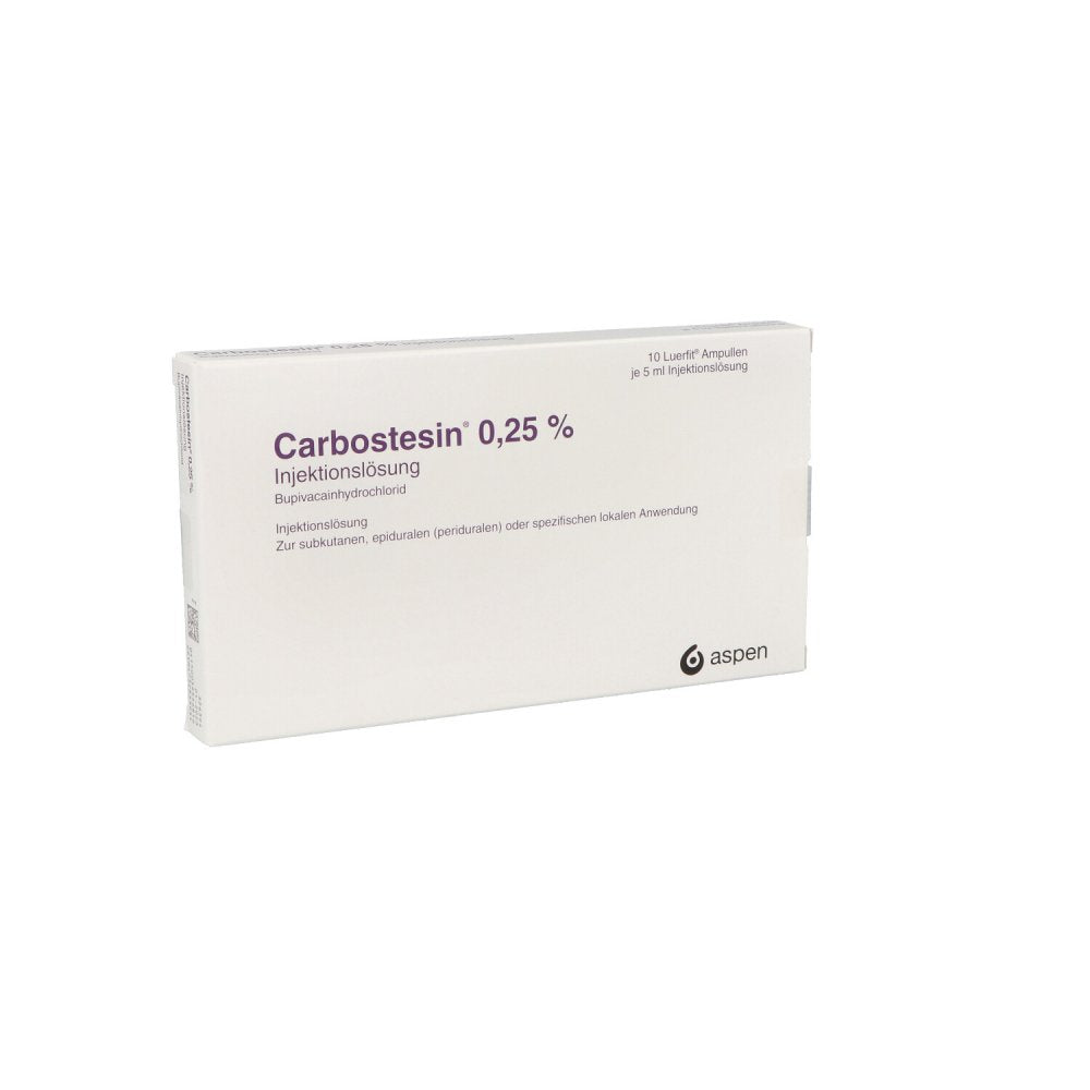 Carbostesin 0,25% Luerfit Injektionslsg.Ampullen (10X5 ml)